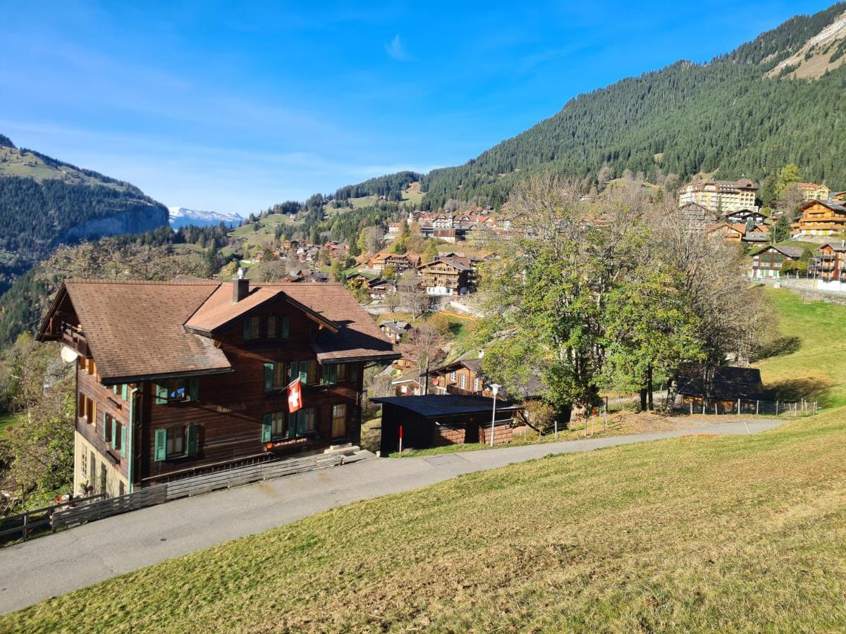 Traditional Chalet In Wengen - Top Floor Apartment Luaran gambar